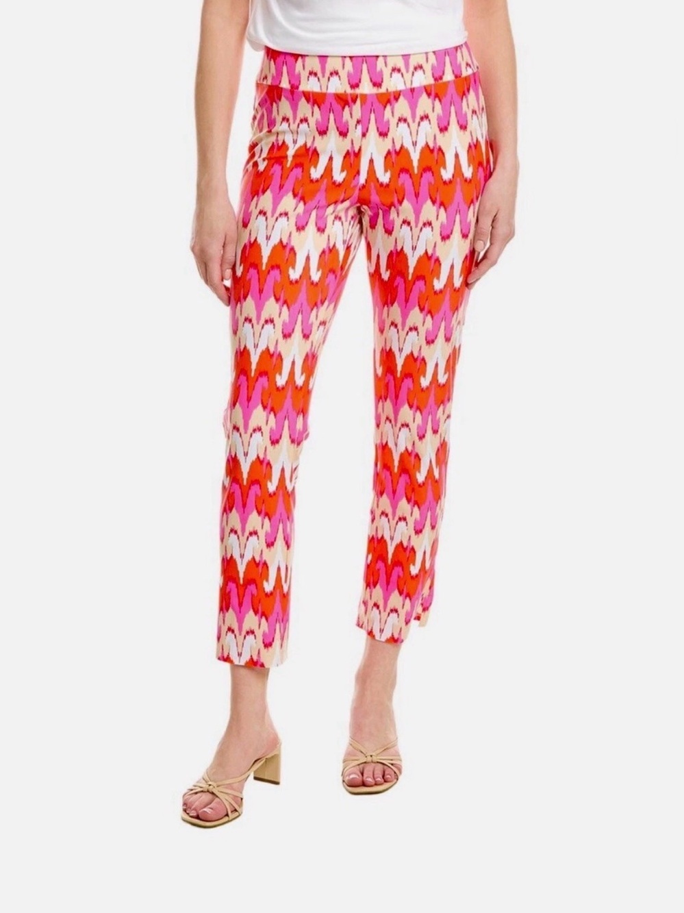Jude Connally Lucia Pants In Paradise Ikat Peony Size S NWT